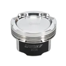 Manley 07+ Toyota 3UF-FE 5.7L 10cc Platinum Series Dish Piston Set - Side View