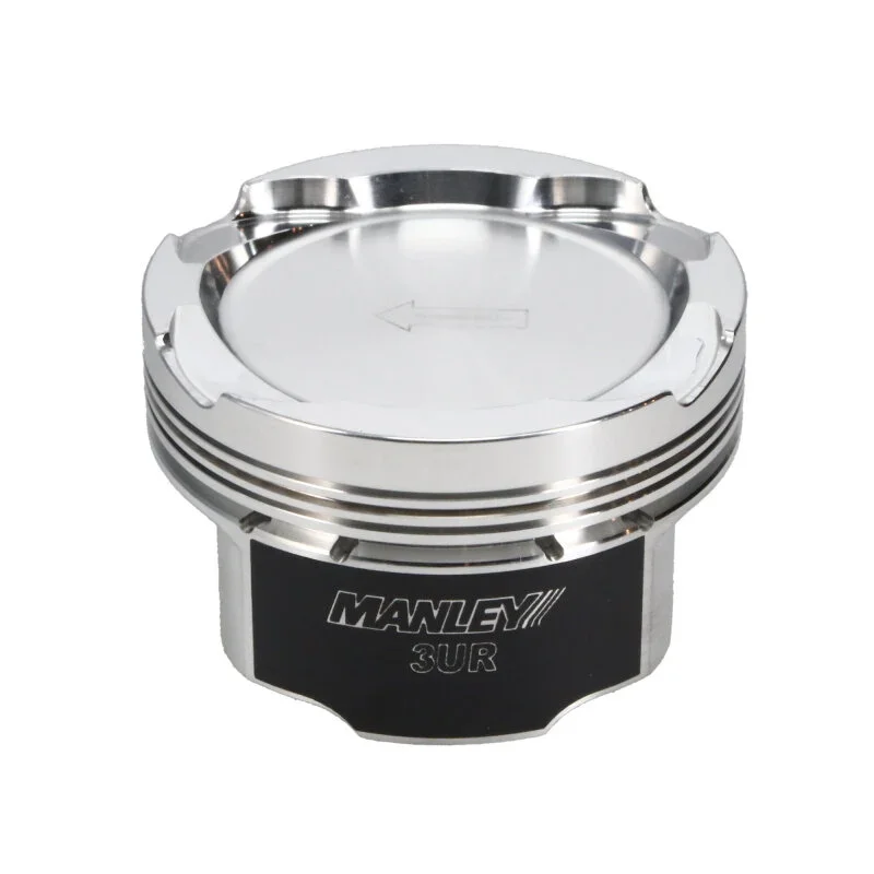 Manley 07+ Toyota 3UF-FE 5.7L 10cc Platinum Series Dish Piston Set - Side View